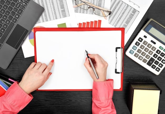 A person reviewing a stack of bills on a desk, using a highlighter to mark potential areas for negotiation and savings, with a calculator and notebook nearby, emphasizing a focused and analytical approach to bill management.