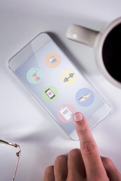 A hand deleting multiple app icons on a smartphone screen. The background is blurred to emphasize the action of removing apps.