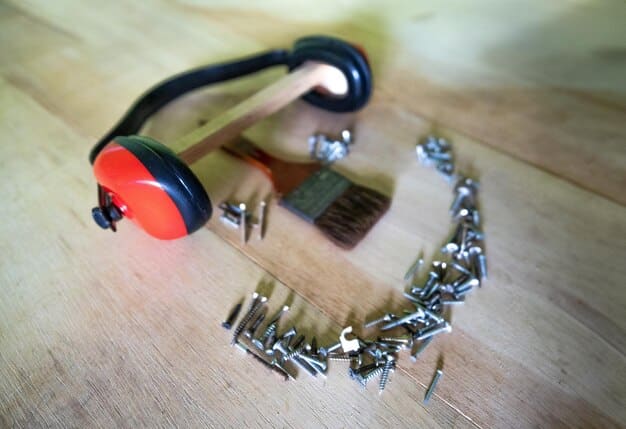 Assortment of different DIY smart doorbells laid out on a workbench, along with the tools needed for installation, such as a screwdriver, drill, and wiring connectors.