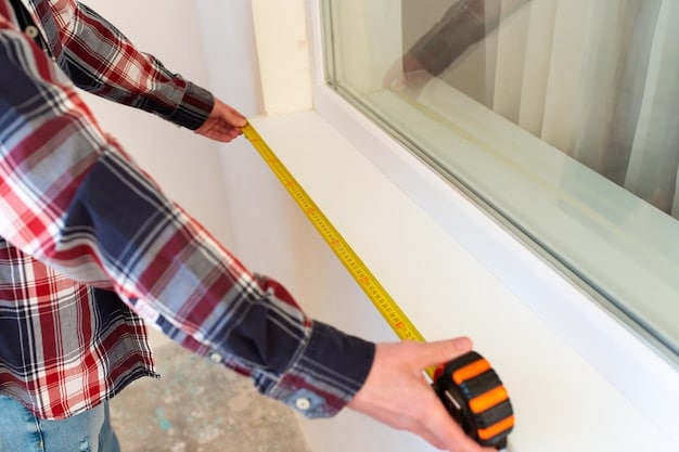A person applying weather stripping around a window frame, emphasizing the seal and the simplicity of the process. Tools like scissors and a measuring tape are visible.