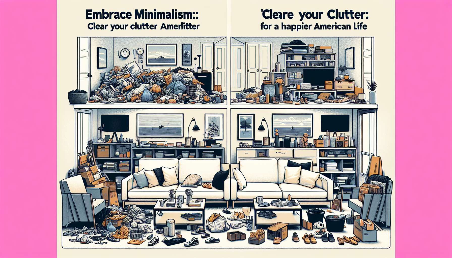 Adopt Minimalism: Declutter Your Life for Greater Happiness in America