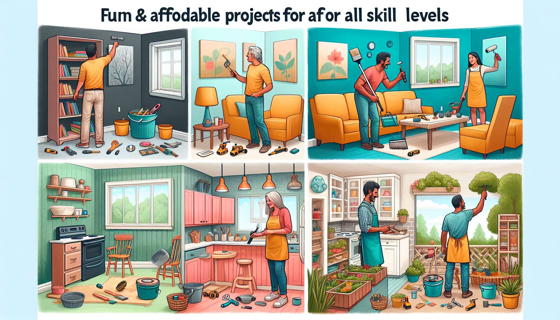 Transform Your Home: Budget-Friendly DIY Projects for Every Skill Level